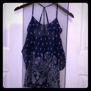 NWT Sheer strappy top